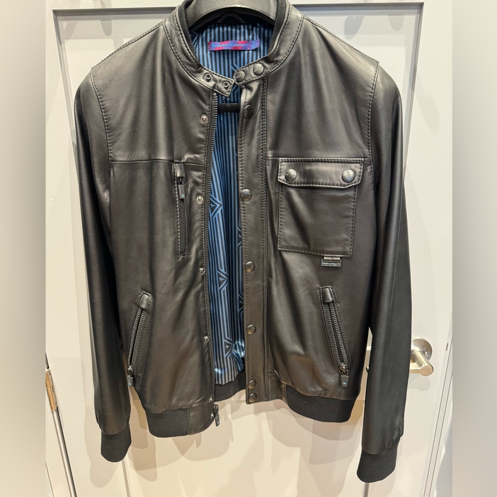 Modern Amusement Leather Jacket - Small